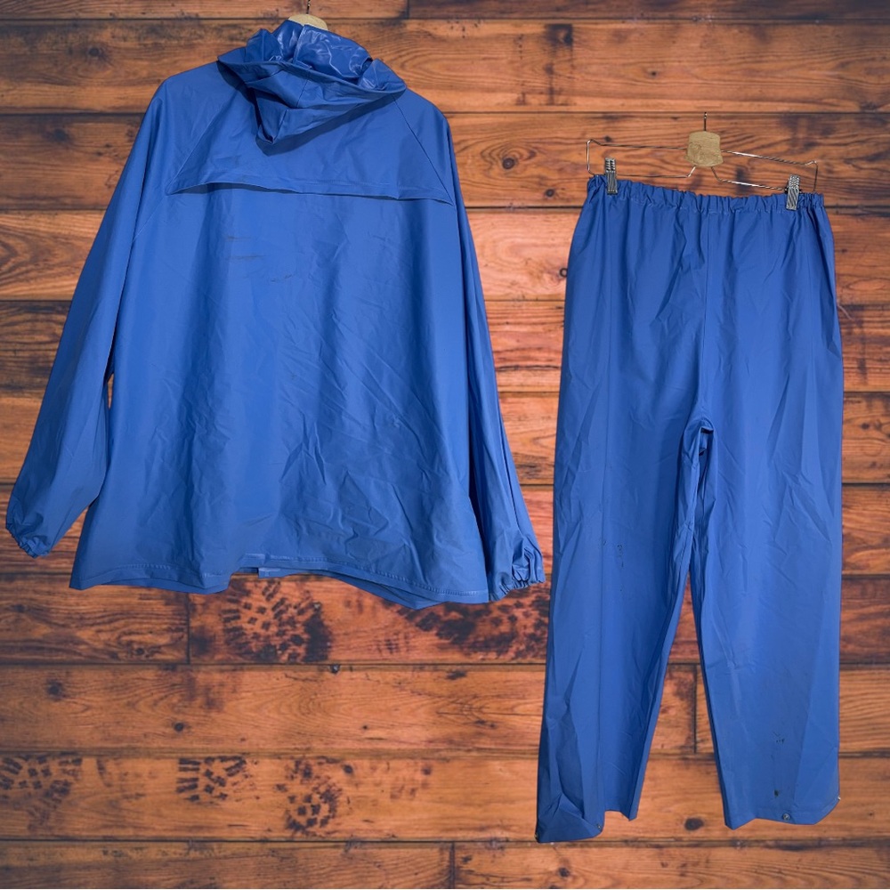 Stearns Blue 2-Piece Rain Suit XL - Picture 2 of 13